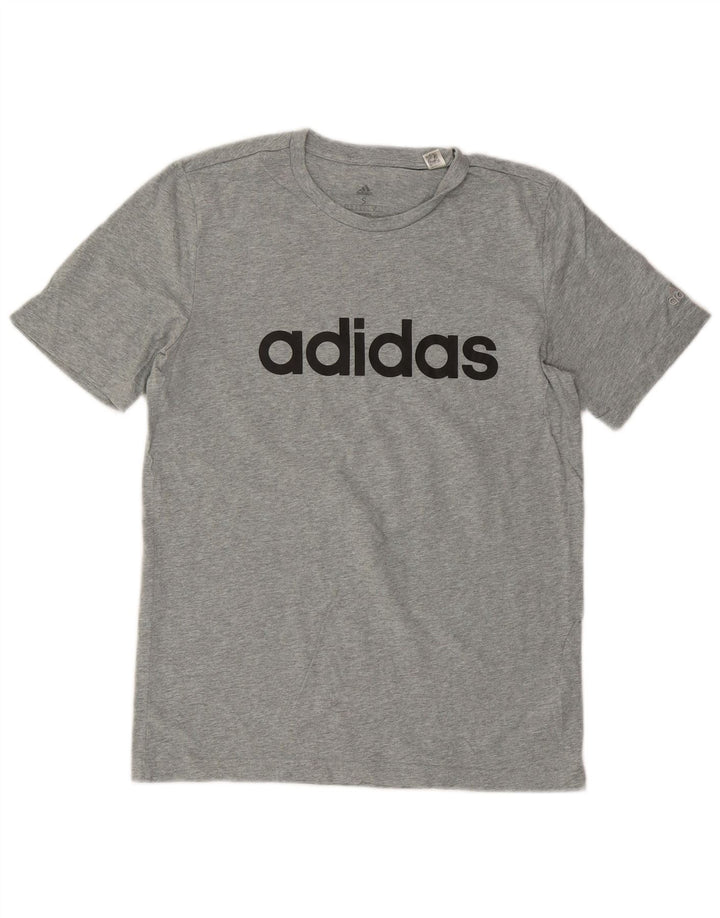 Tricou grafic ADIDAS pentru bărbați Top mic, gri, bumbac
