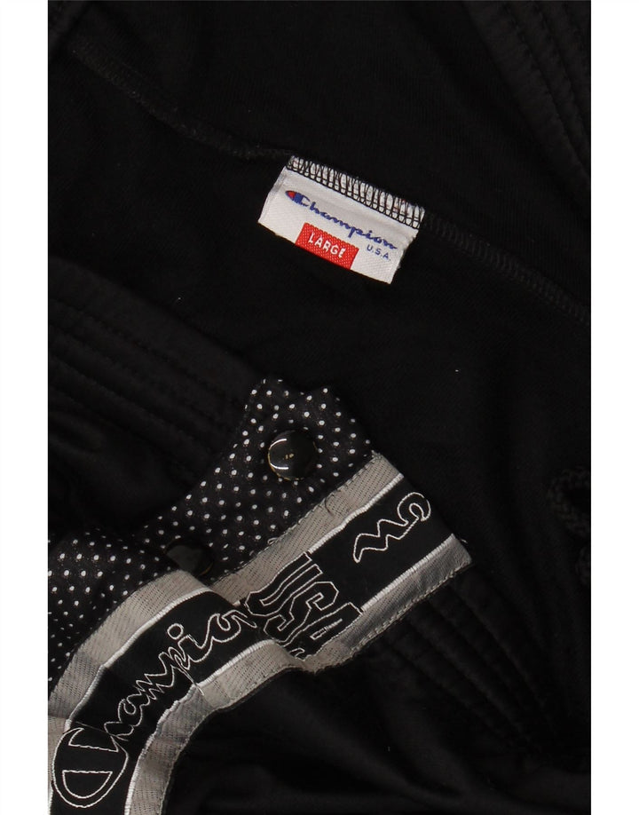 Pantaloni de trening grafic pentru bărbați Champion, mari, negri