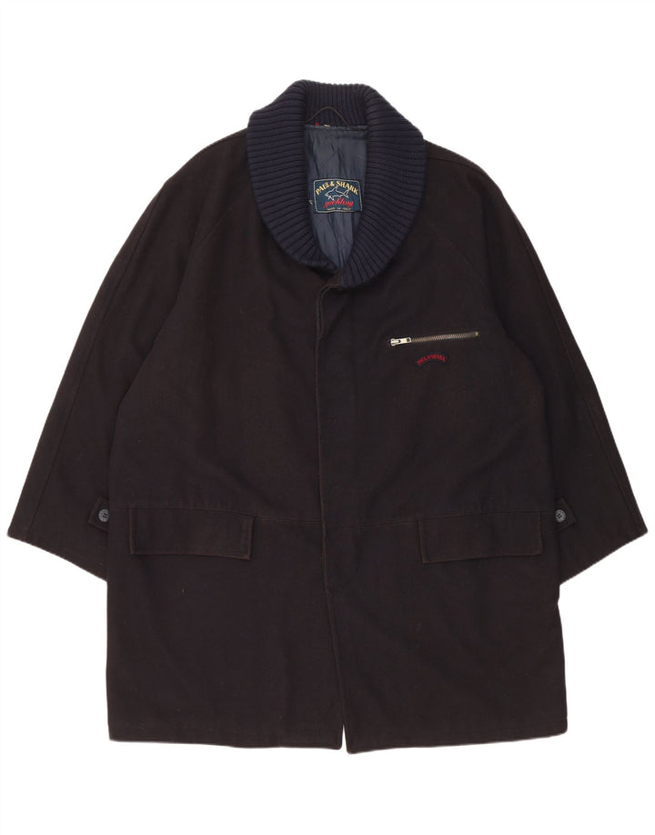 Palton pentru bărbați Paul & Shark UK 42 XL Lână bleumarin