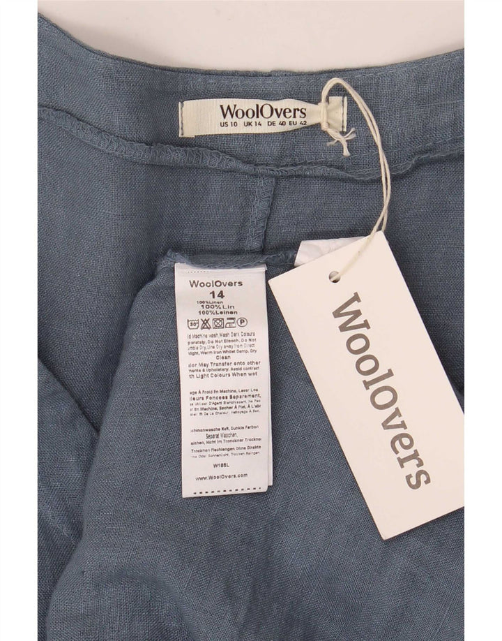 WoolOvers Rochie A-Line pentru femei UK 14 Lenjerie mare albastră