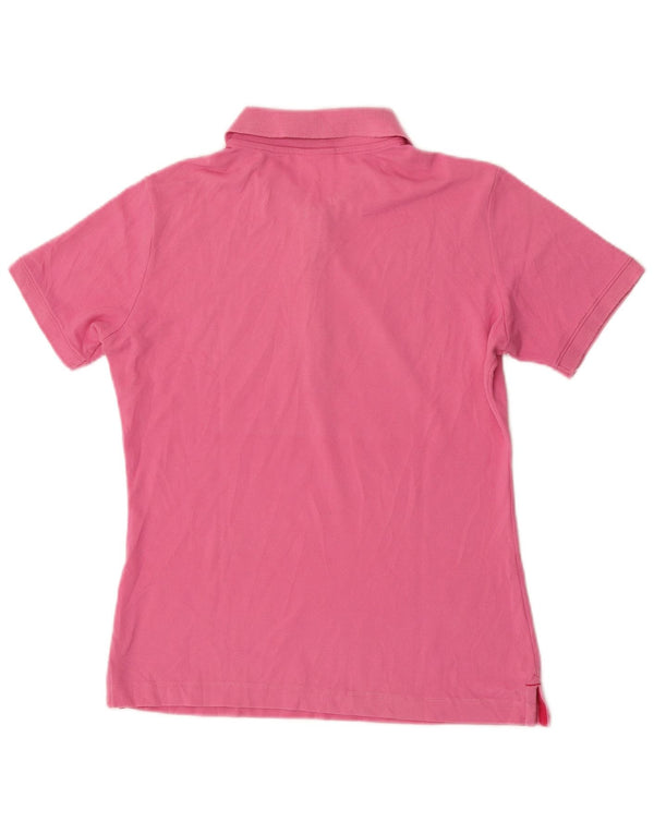 Champion Womens Heritage Fit Polo Shirt UK 14 Medium Pink