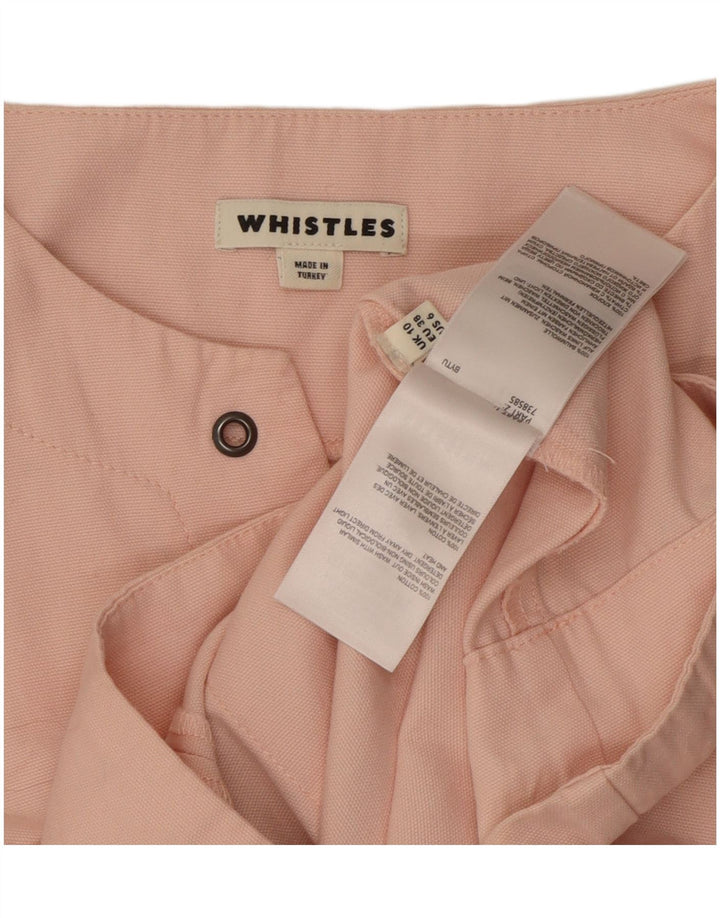 Whistles Rochie Shift pentru femei UK 10 Small Pink Bumbac