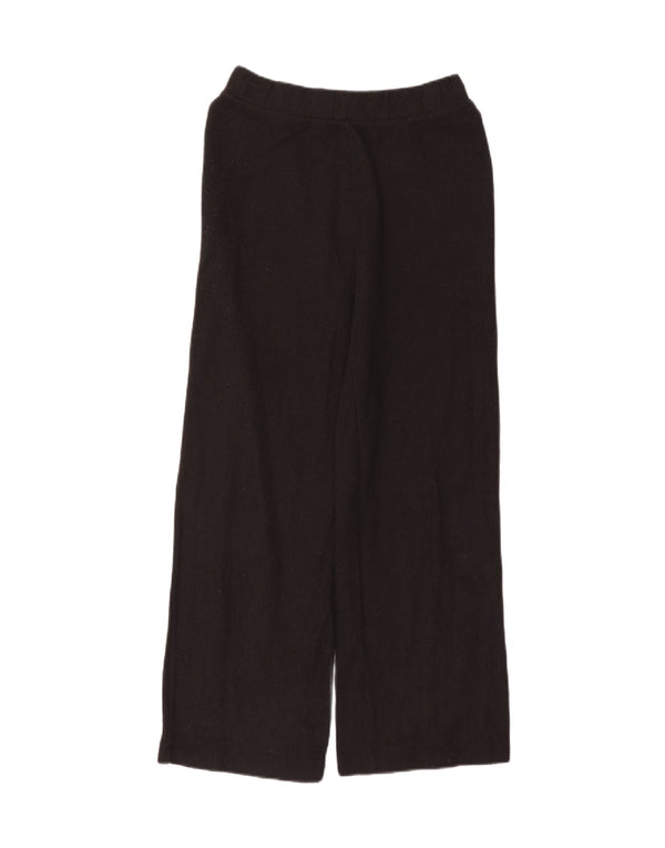 Pantaloni largi din tricot pentru femei Zara Mediu L28 L28 Bumbac negru
