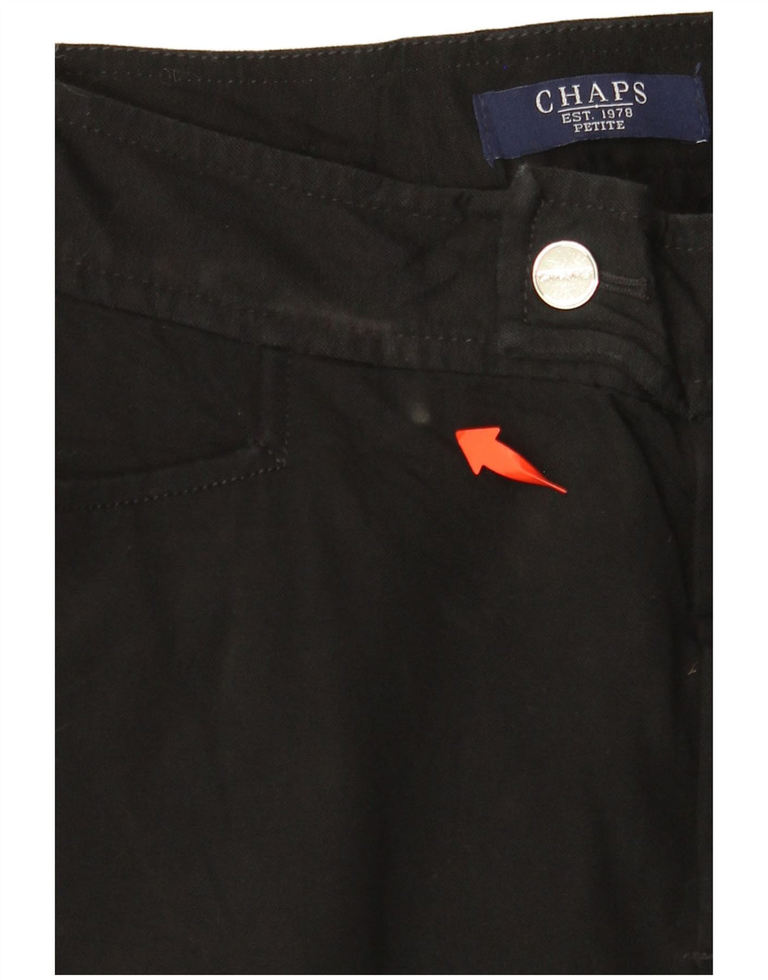 Pantaloni casual slim pentru femei CHAPS US 8 Medium W30 L31 Bumbac negru
