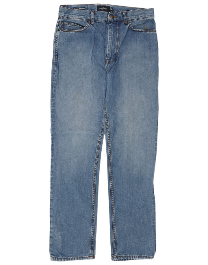 Blugi conici pentru bărbați Marks & Spencer Blue Harbour W32 L31 Bumbac albastru