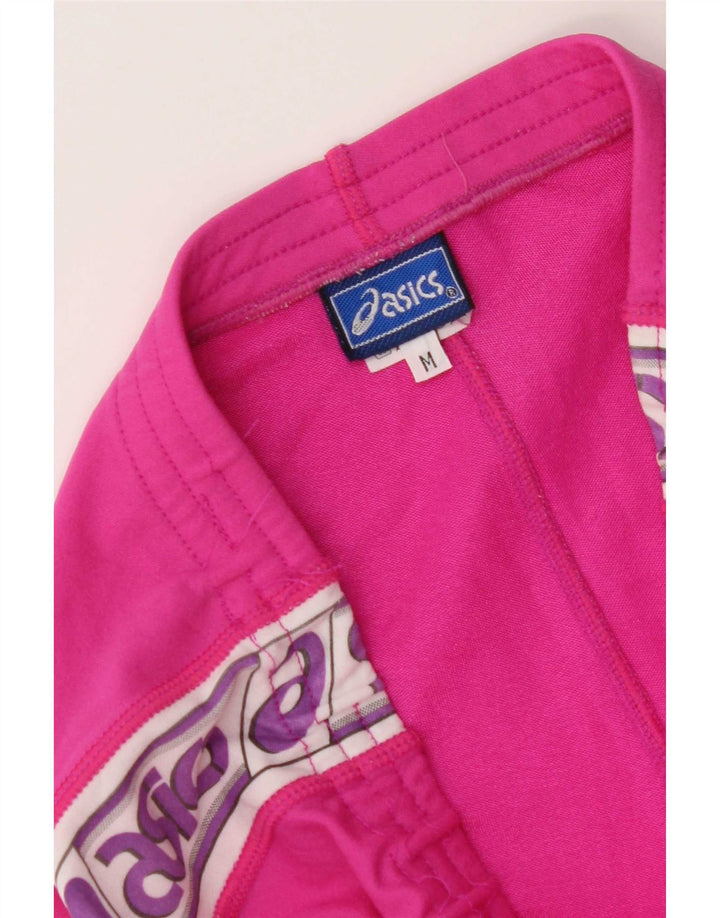 Pantaloni de trening grafic Asics pentru femei UK 12 Medium Pink Colorblock