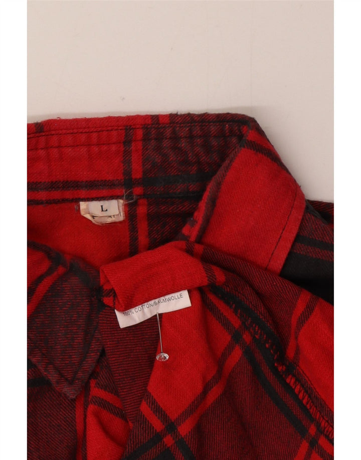 Cămașă de flanel pentru bărbați Ranger, bumbac cu carouri roșii mari