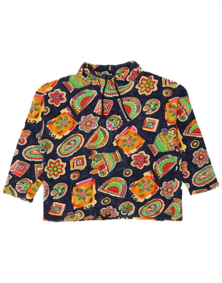 BENETTON Fete Pulover Pulover 11-12 Ani Mare Bleumarin Floral