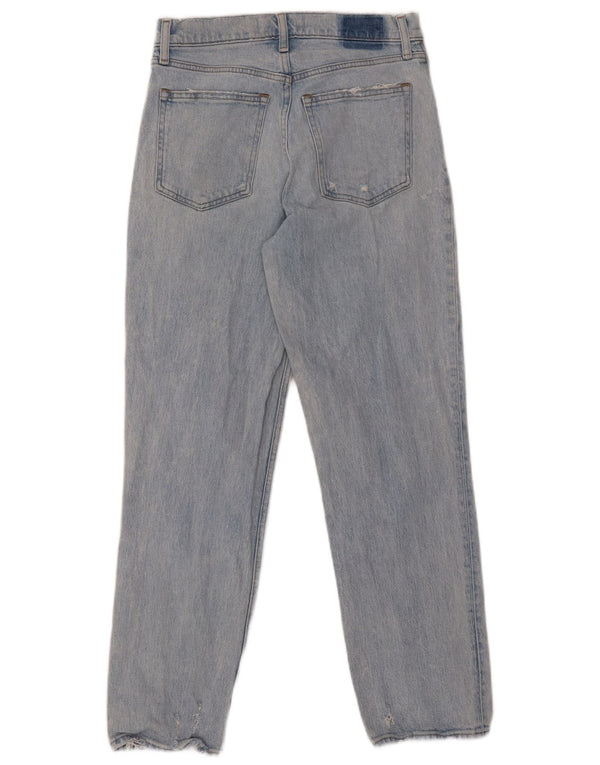 ABERCROMBIE & FITCH Blugi drepti pentru femei US 6 Medium W28 L27 Albastru