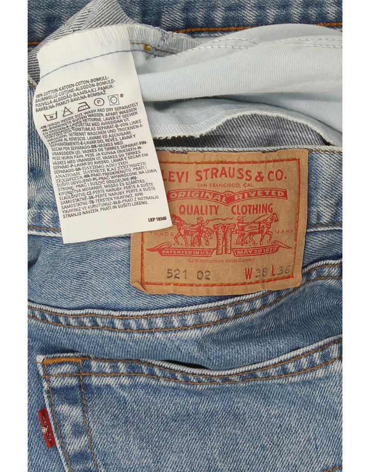 Blugi drepti pentru bărbați Levi's 521 W36 L36 Bumbac albastru