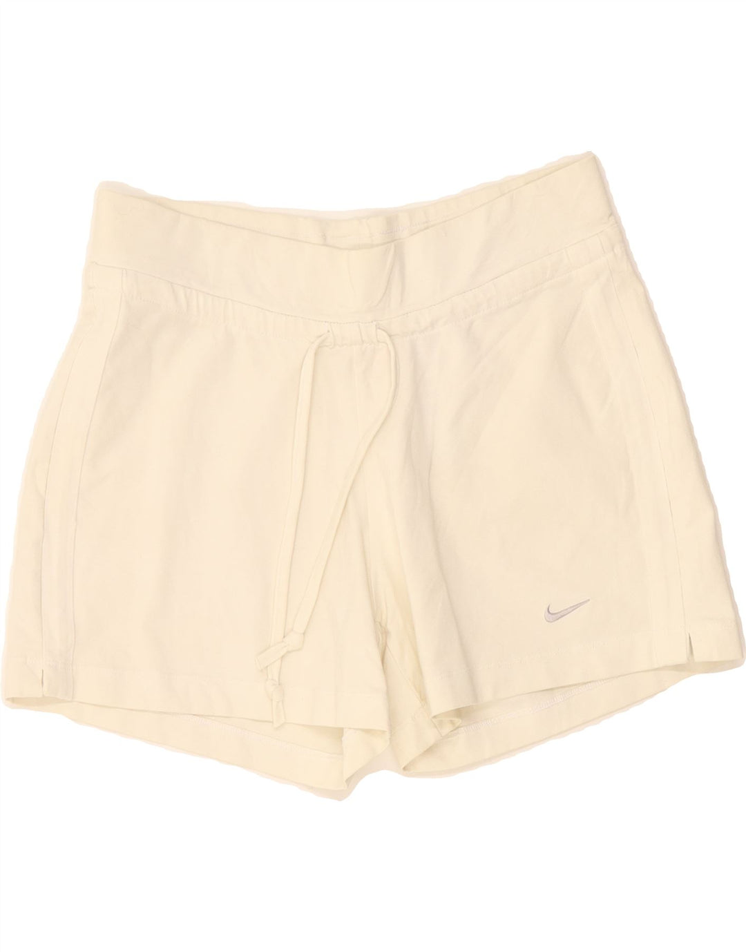 NIKE Womens Sport Shorts UK 12 Medium  Off White Cotton Vintage Nike and Second-Hand Nike from Messina Hembry 
