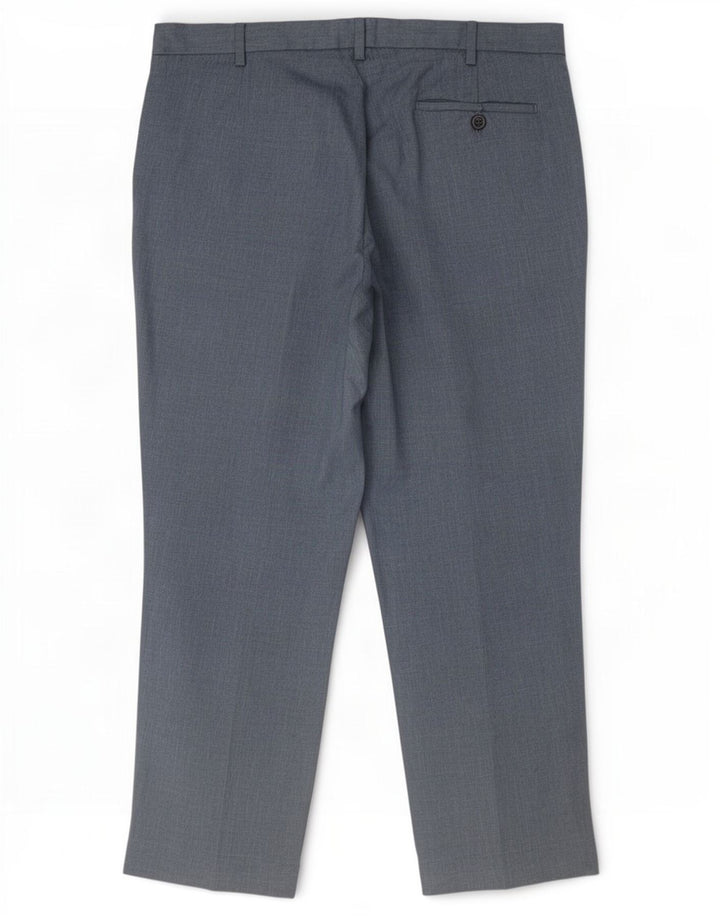 Pantaloni chino obișnuiți pentru bărbați Marks & Spencer L36 L29 Poliester bleumarin
