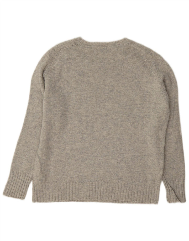 Pulover pentru femei Marks & Spencer, cu gât de barcă, UK 12 Medium Blue Flecked