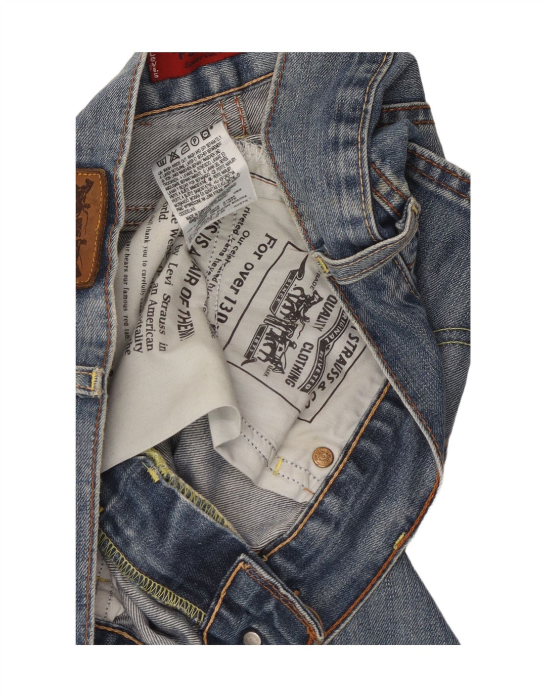 Blugi drepti pentru femei Levi's W31 L34 Bumbac albastru