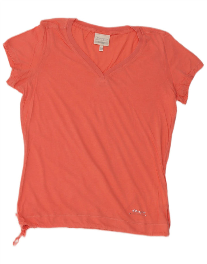 Tricou Champion pentru femei Easy Fit Top UK 14, mare, roz din bumbac