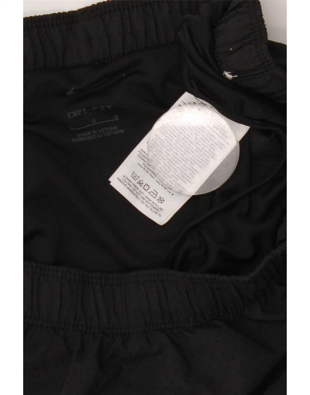 Pantaloni scurți sport Nike Dri Fit pentru femei UK 16, mari, negru, poliester