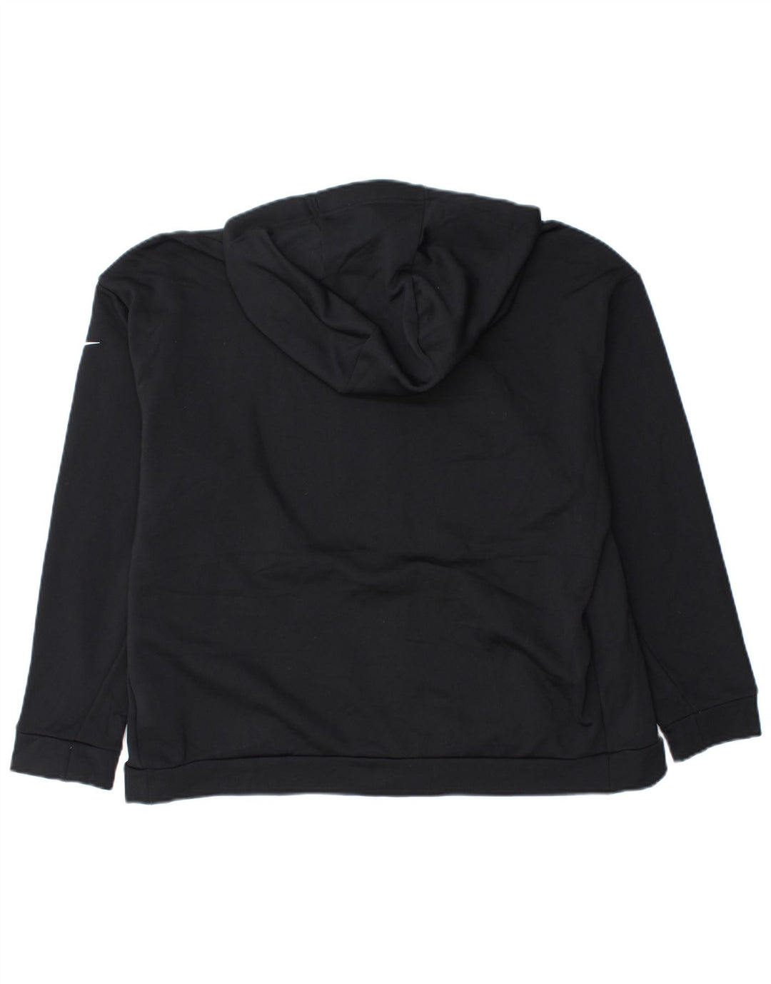 Pulover Nike cu capota supradimensionat cu fermoar pentru femei UK 16 Poliester negru mare