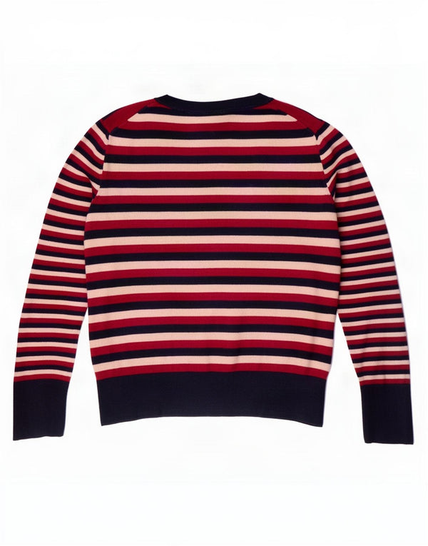 Gap Womens Boat Neck Jumper Sweater UK 14 Medium Multicoloured Striped