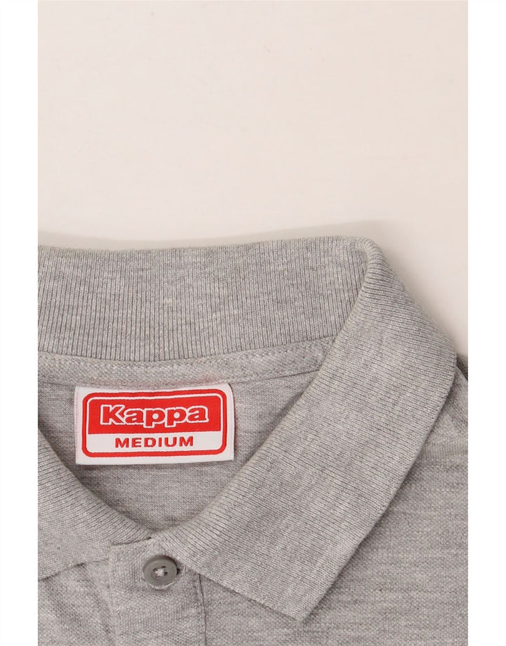 KAPPA Mens Polo Shirt Medium Grey Cotton Vintage Kappa and Second-Hand Kappa from Messina Hembry 