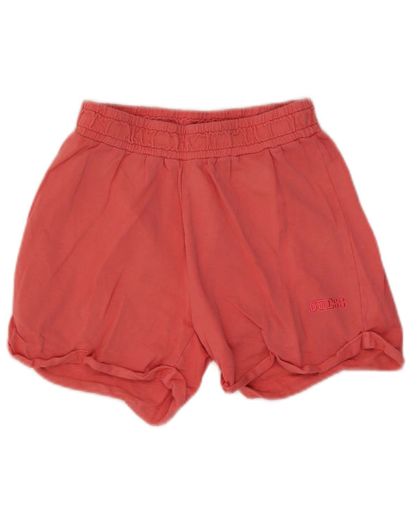 Pantaloni scurți sport Guess pentru fete 13-14 ani, bumbac roșu