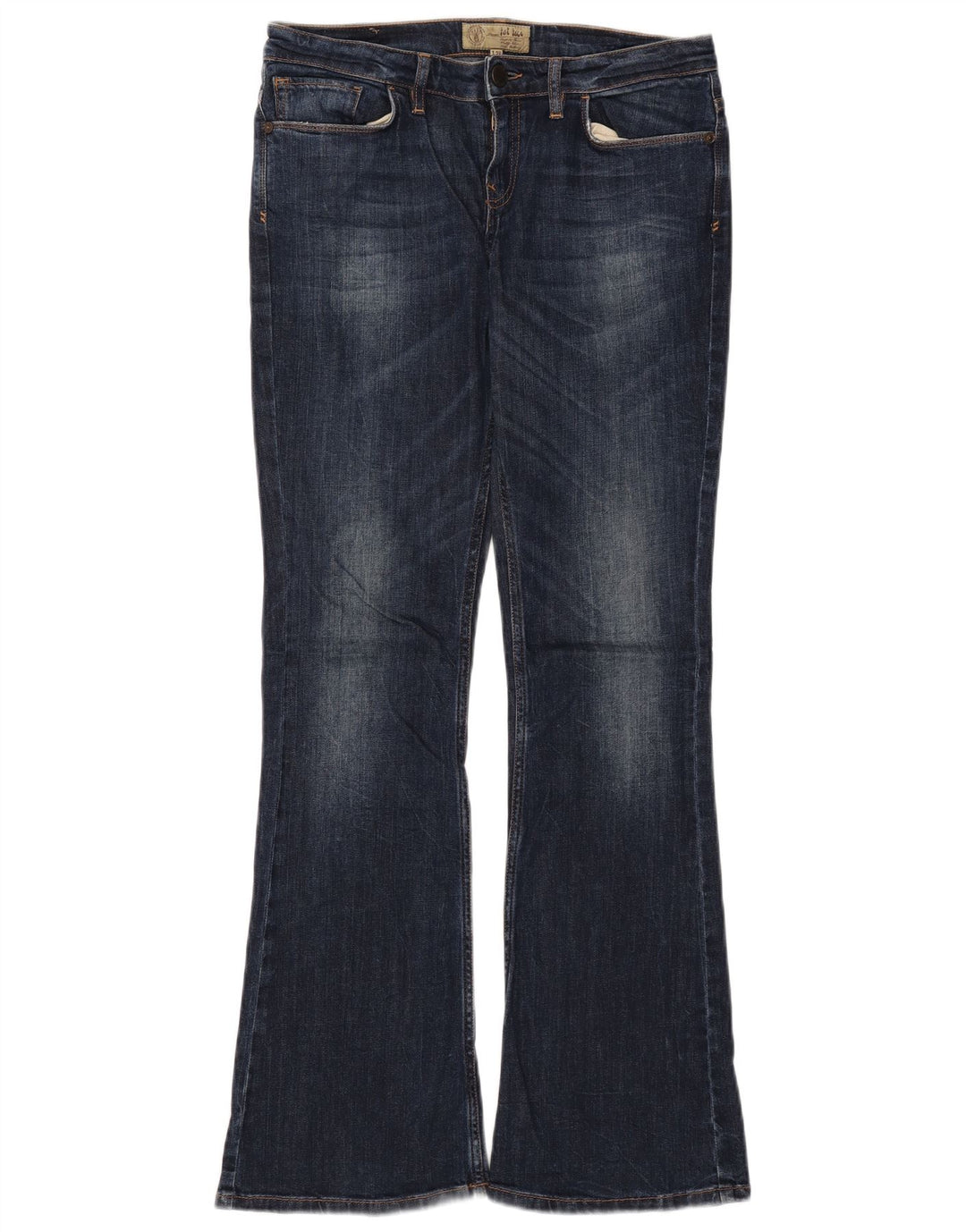 Fat Face Blugi Bootcut pentru femei US 12 Large W32 L32 Blue Bumbac