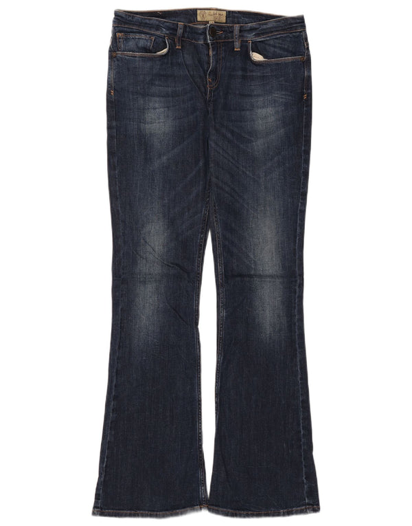 Fat Face Blugi Bootcut pentru femei US 12 Large W32 L32 Blue Bumbac