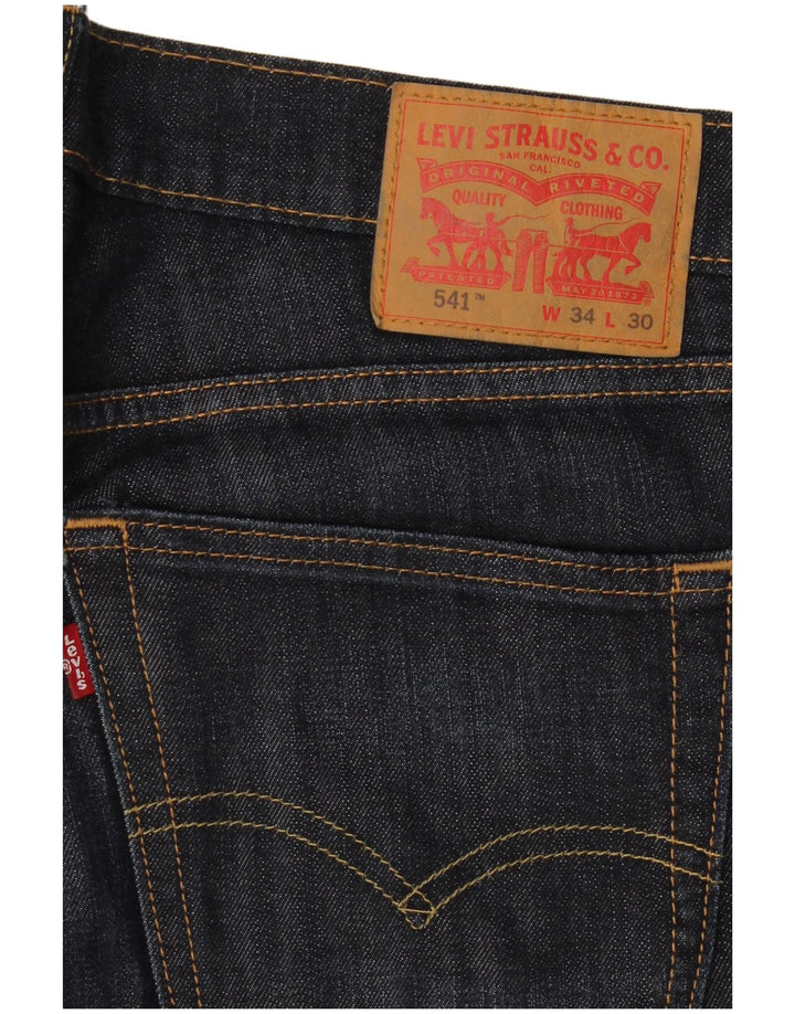 Blugi Levi's 541 Straight pentru bărbați W34 L30 Bumbac bleumarin