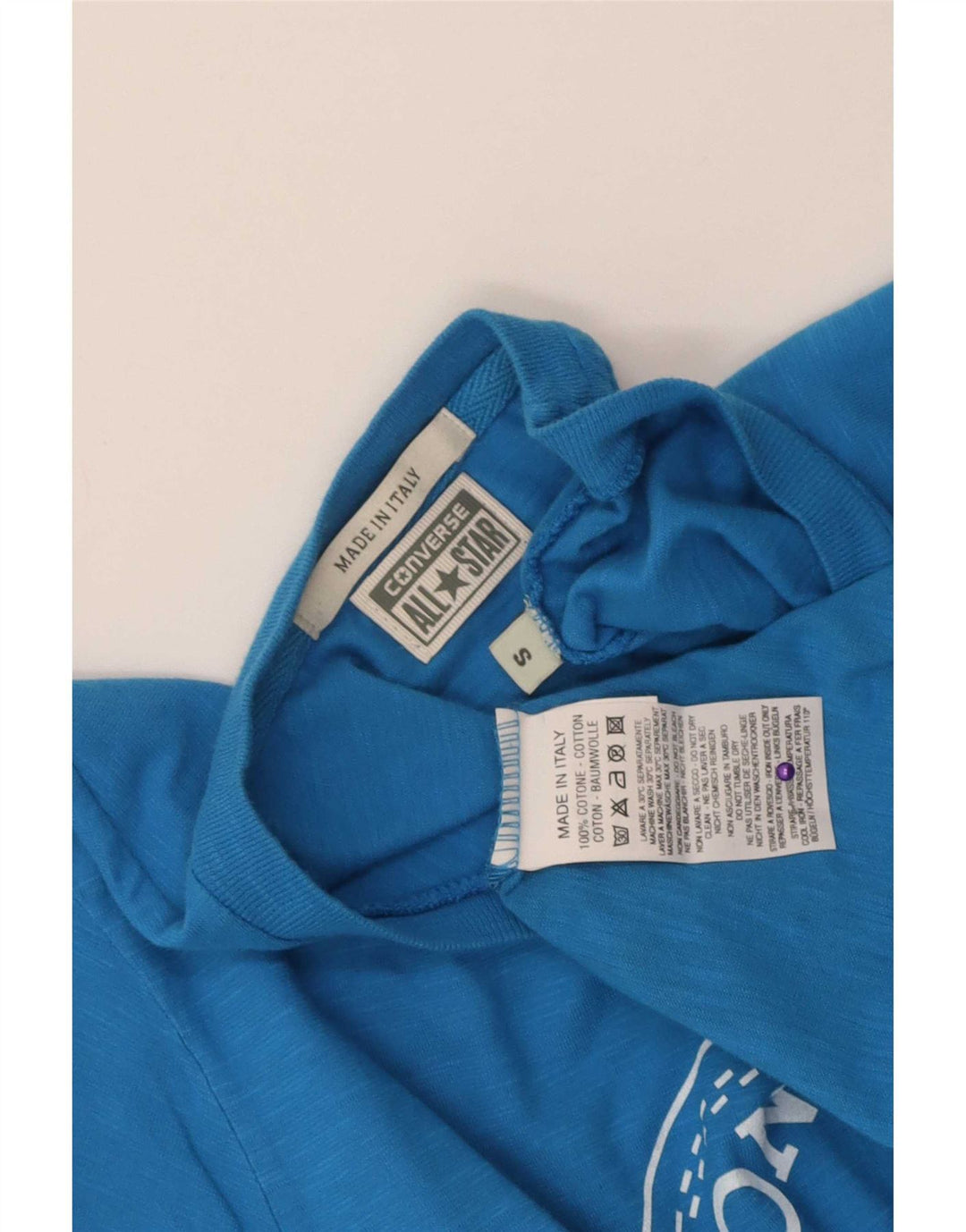 Tricou grafic Converse Chuck Taylor pentru bărbați Top mic, albastru, bumbac