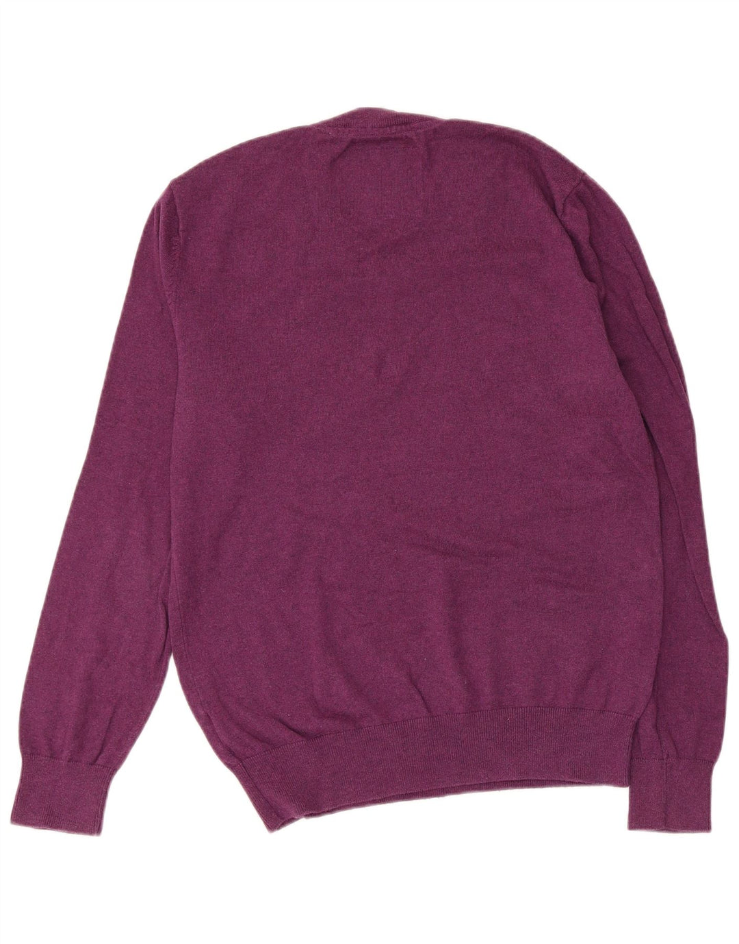 JACK WILLS Pulover cu decolteu în V pentru bărbați, bumbac violet mediu