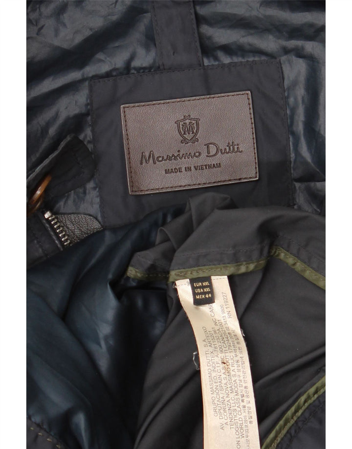 Massimo Dutti Bomber Jacket pentru bărbați UK 44 2XL Bleumarin Poliester