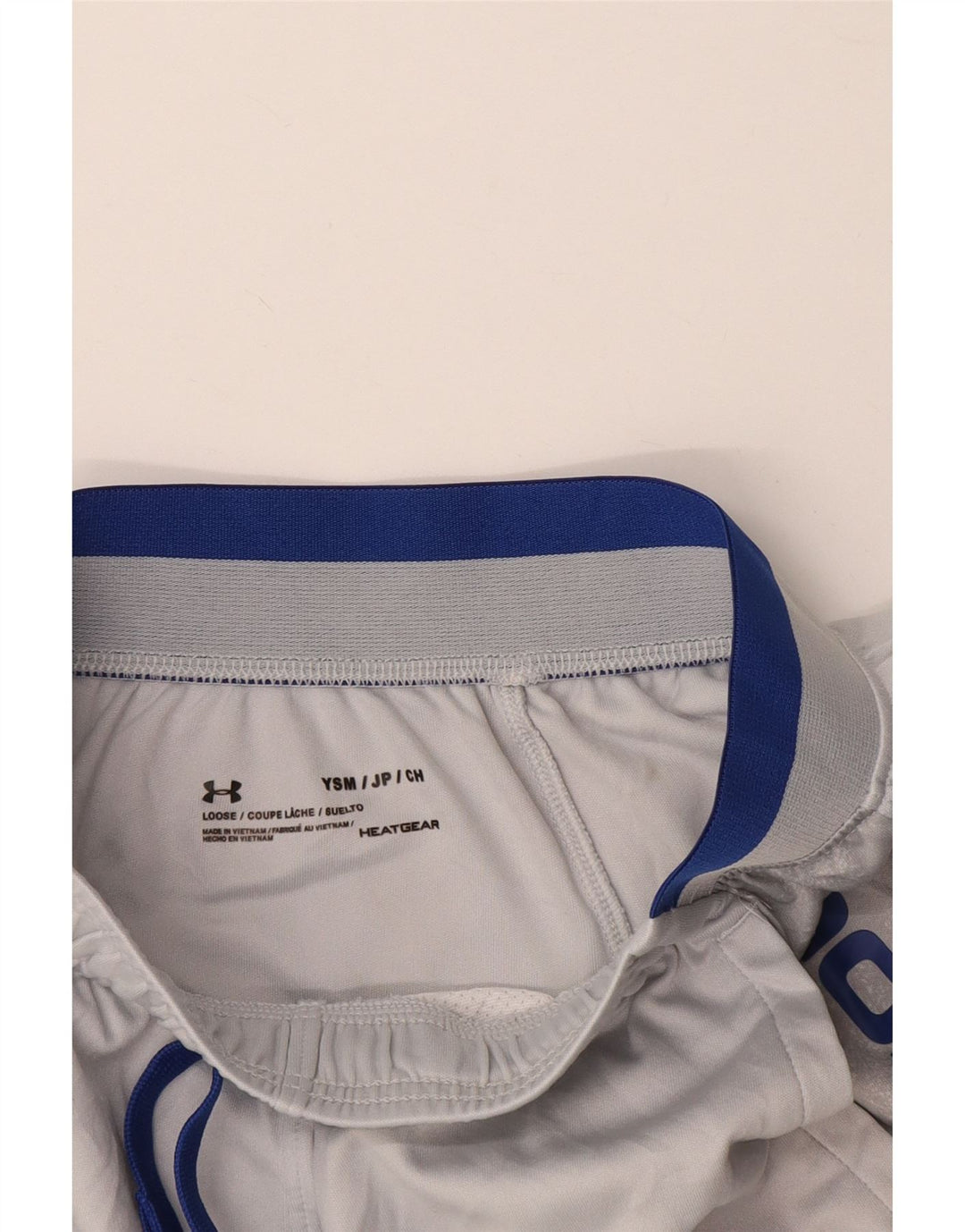 Pantaloni scurți sport Under Armour pentru băieți Heat Gear 7-8 ani, mici, gri