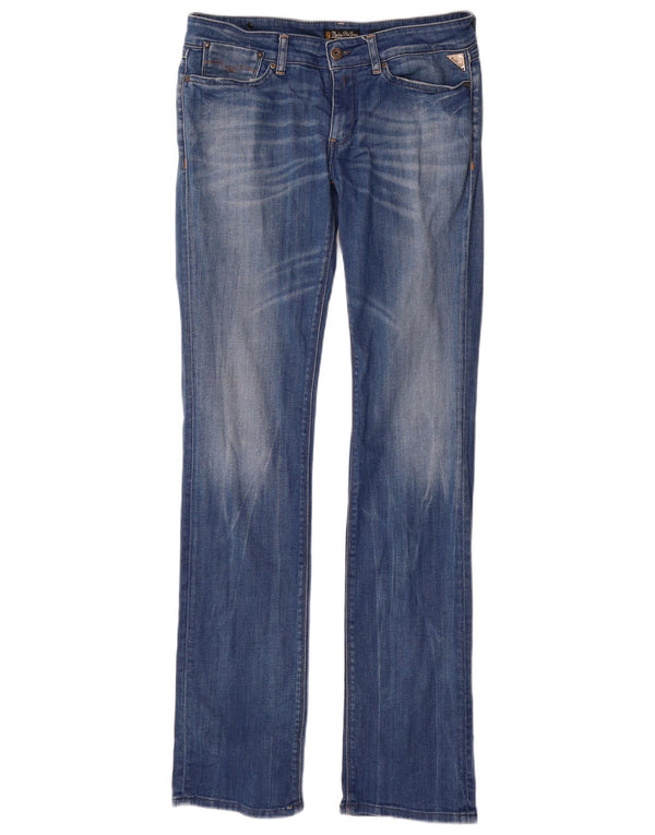 Replay Womens Slim Jeans W30 L34 Blue Cotton