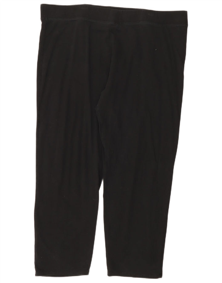 Leggings pentru femei Zara UK 24 4XL bumbac negru