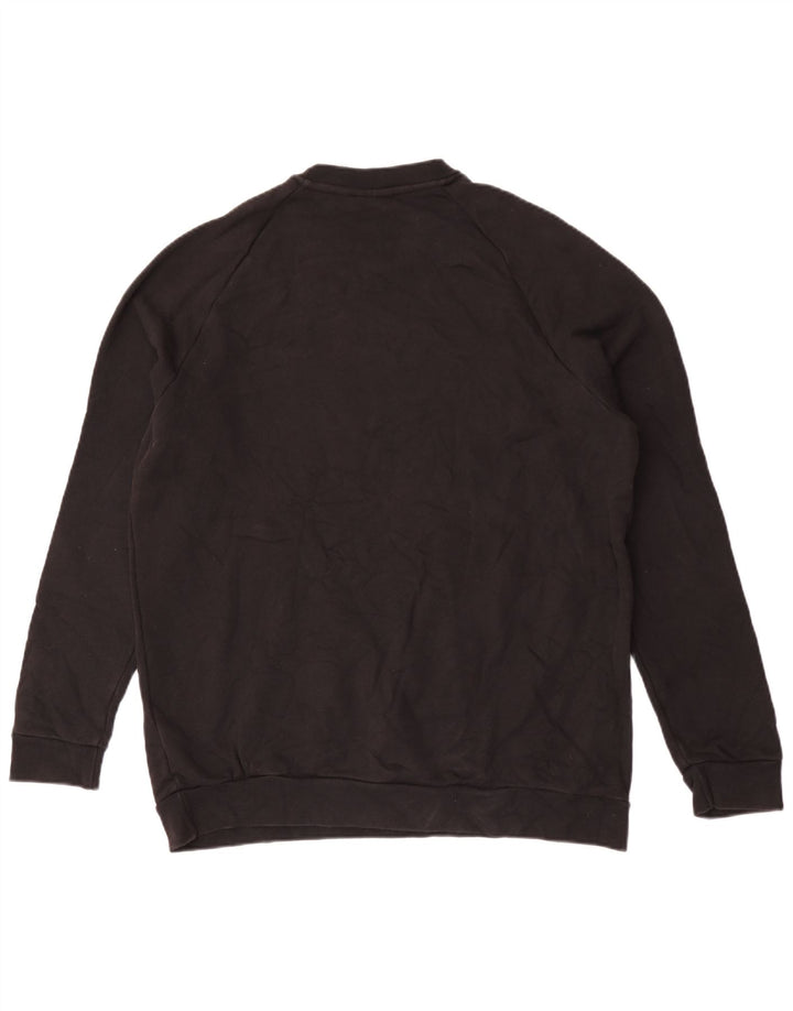 Hanorac grafic pentru bărbați Adidas Jumper mare, negru, bumbac