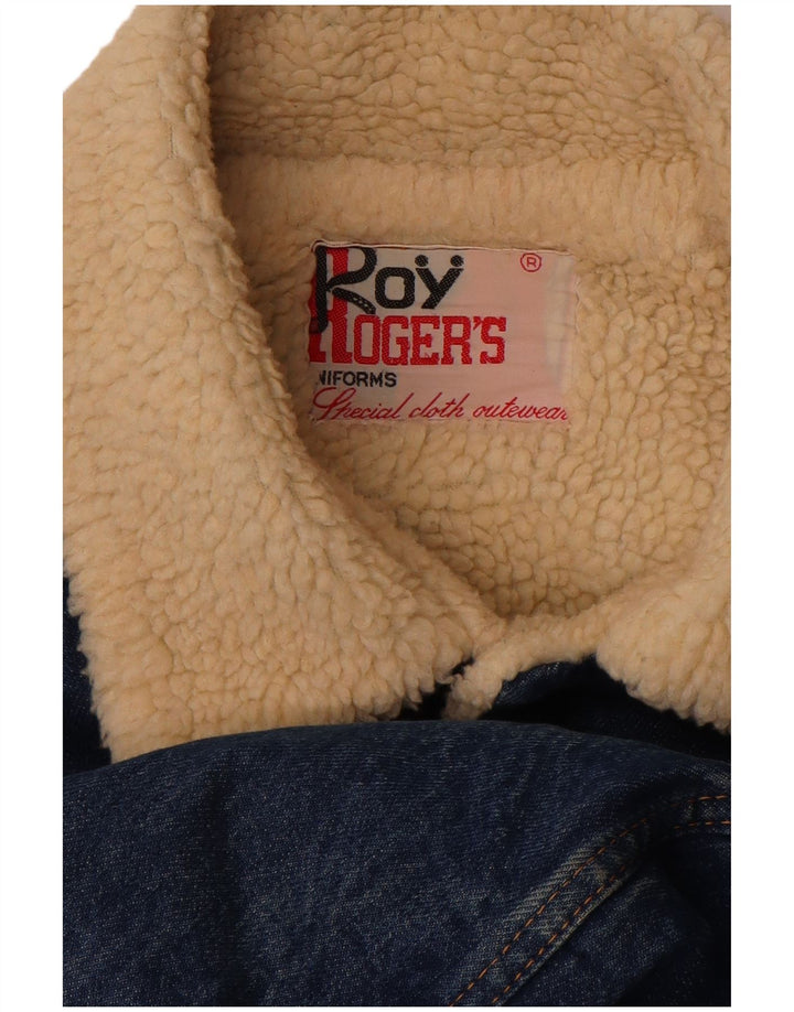 Jachetă de blugi Sherpa Roy Rogers pentru bărbați UK 40 Large Blue