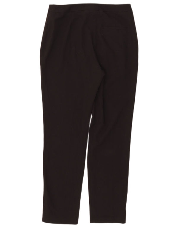 Topshop Pantaloni casual drepti pentru femei UK 10 Small W29 L27 Poliester negru