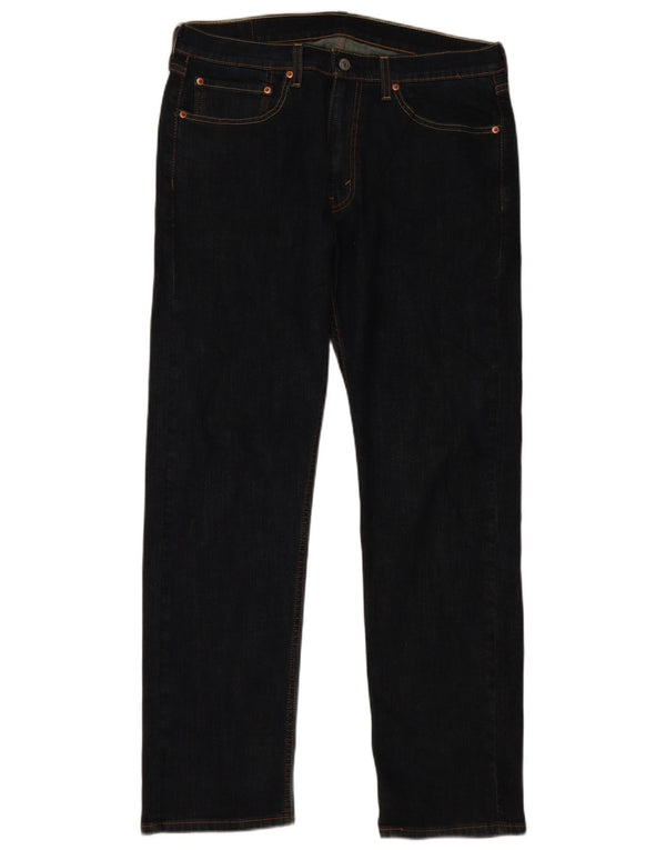 Blugi drepti pentru bărbați Levi's 505 W34 L32 Bumbac bleumarin
