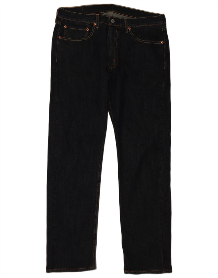 Blugi drepti pentru bărbați Levi's 505 W34 L32 Bumbac bleumarin