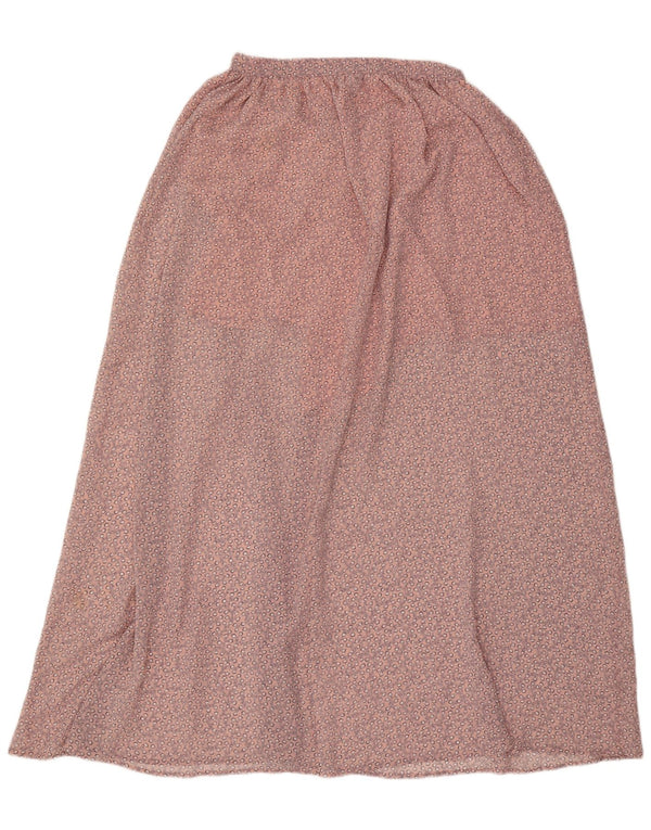 Fusta maxi dama French Connection UK 12 Medium W30 Poliester floral roz