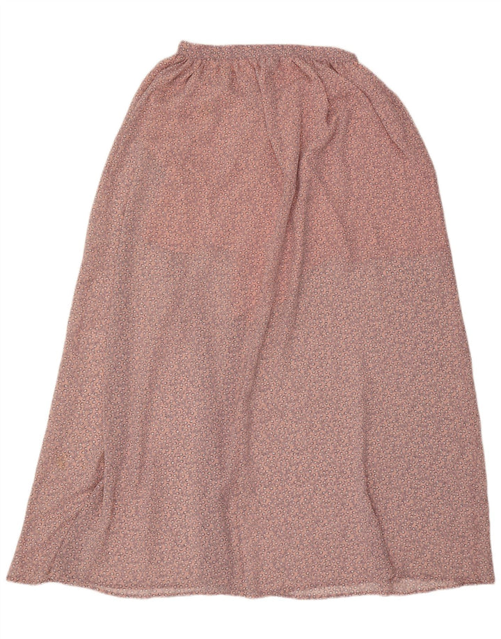Fusta maxi dama French Connection UK 12 Medium W30 Poliester floral roz
