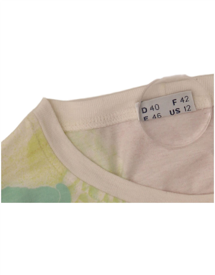 SERGIO TACCHINI Tricou cu grafic pentru femei Top US 12 Large White Floral Bumbac