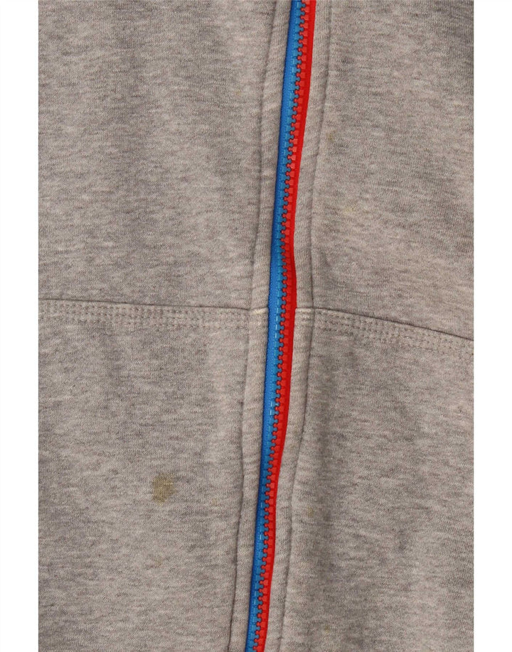 Pulover Nike pentru bărbați, cu fermoar, bumbac, gri mediu