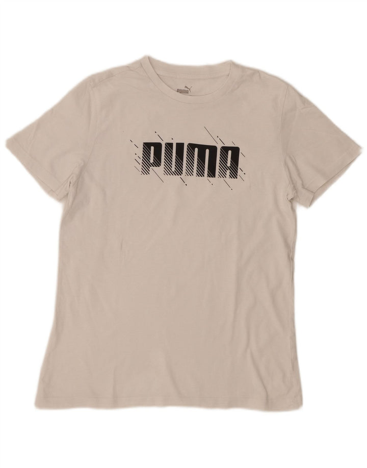 Tricou grafic Puma pentru băieți Top 13-14 ani alb