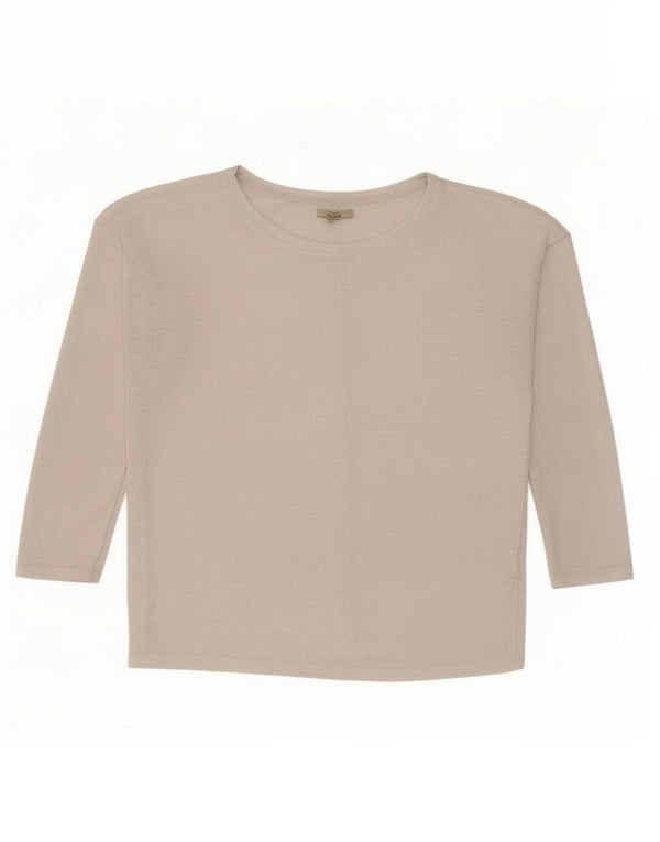Top Trafaluc pentru femei Zara cu mânecă lungă UK 14 Medium White