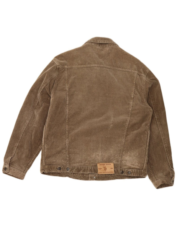 U.S. POLO ASSN. Jachetă din velur pentru bărbați UK 42 XL Bej