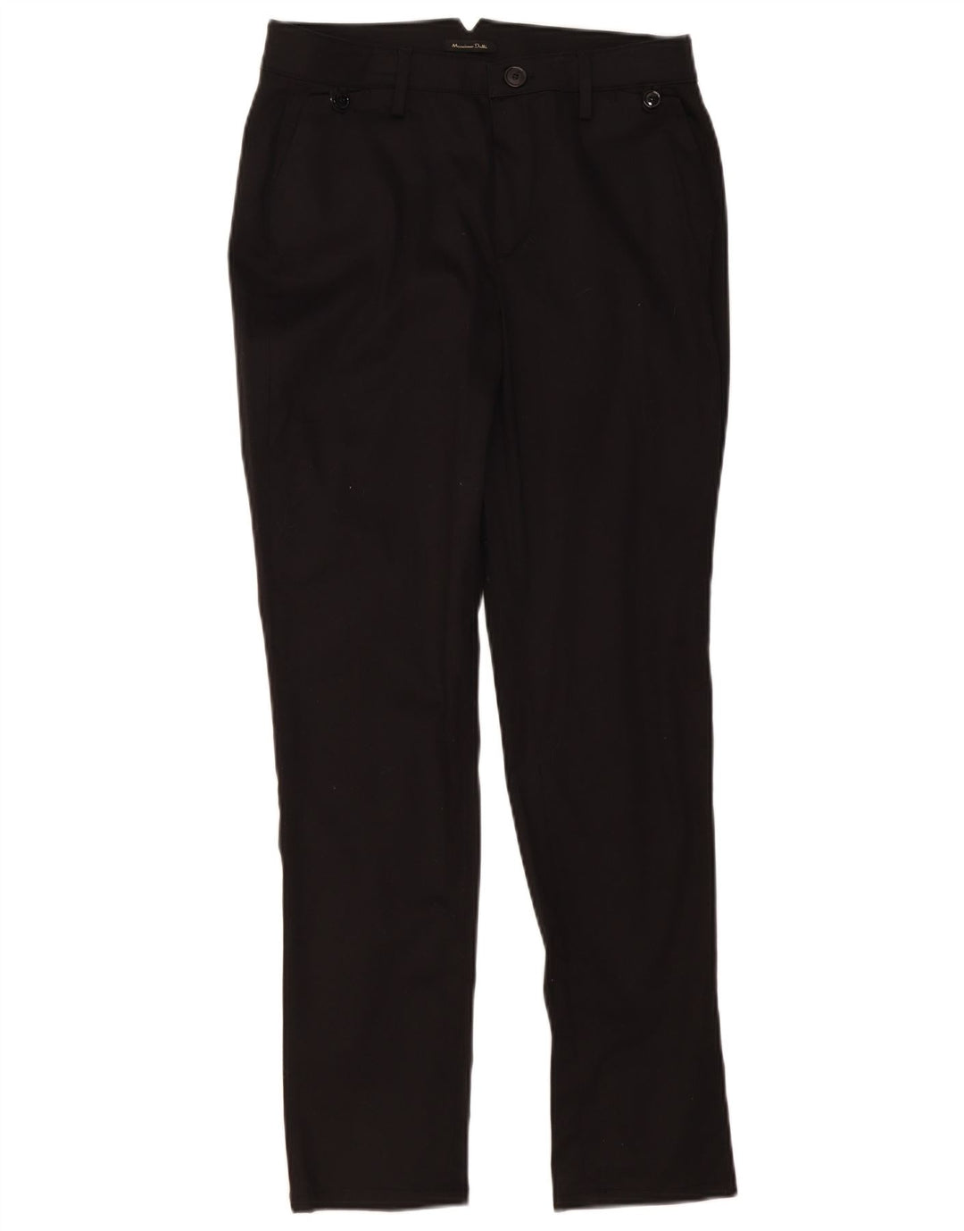Massimo Dutti Pantaloni chino subțiri pentru femei EU 38 Small W28 L29 Negru