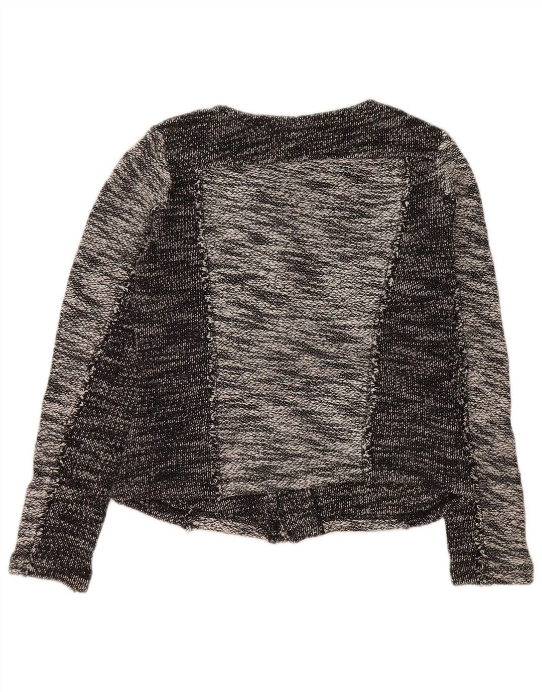 CALVIN KLEIN Jachetă de damă crop blazer UK 10 mic, gri, bumbac color bloc