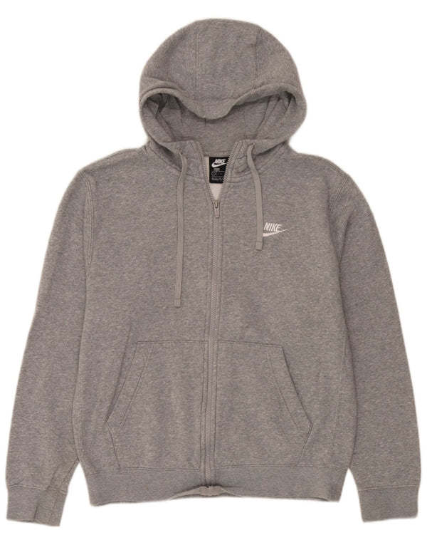 Pulover Nike pentru bărbați, cu fermoar, bumbac, gri mic