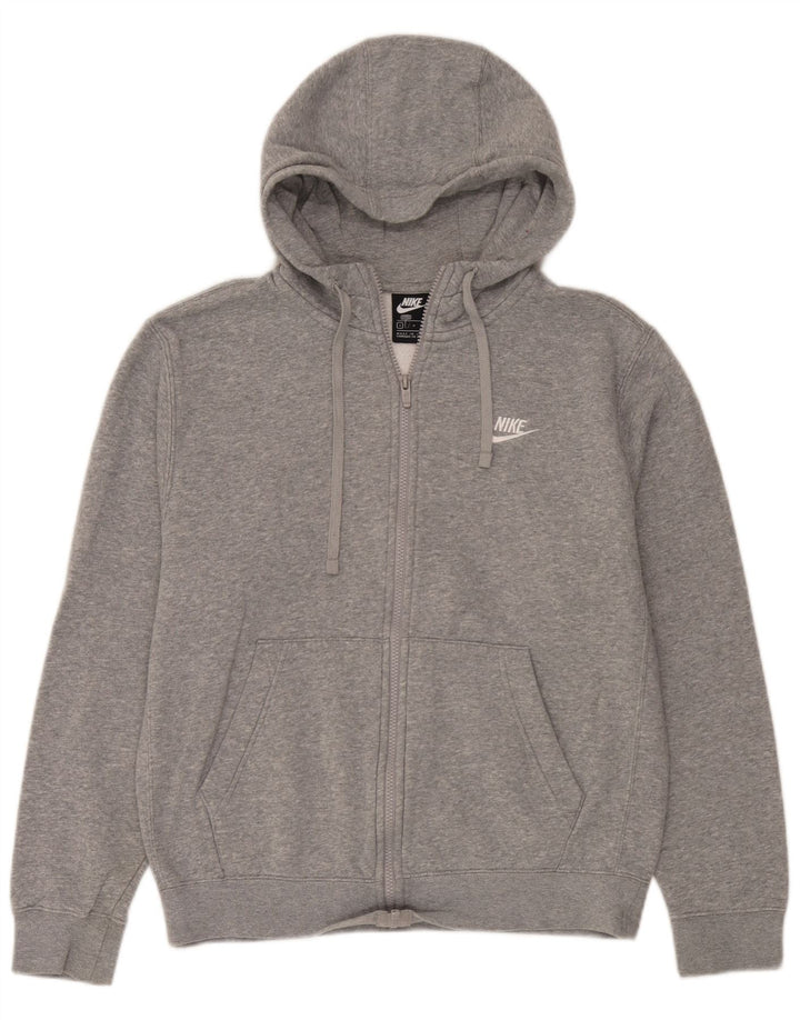 Pulover Nike pentru bărbați, cu fermoar, bumbac, gri mic