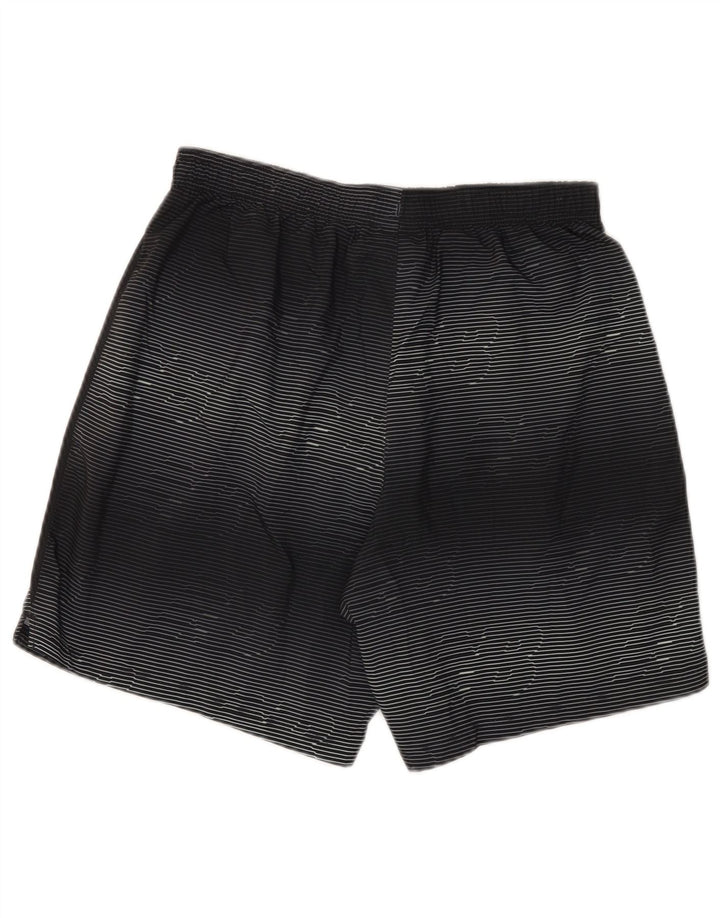 Pantaloni scurți sport grafic New Balance pentru bărbați, poliester cu dungi negre medii